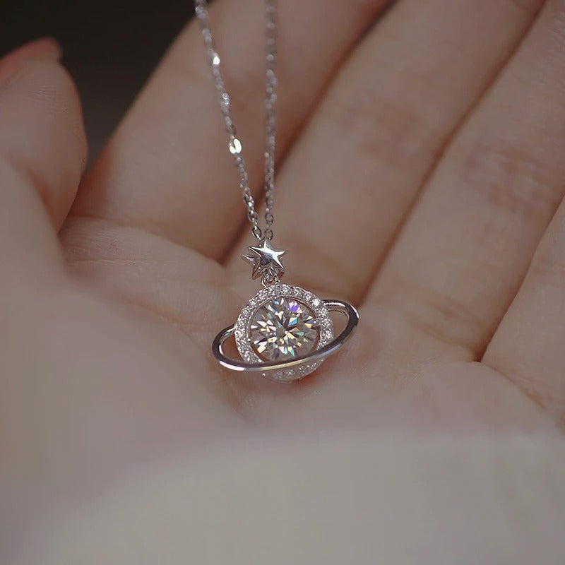 Planet Pendant Choker Necklace for Women