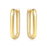 Minimalist U-Shaped Hoop Earrings for Women