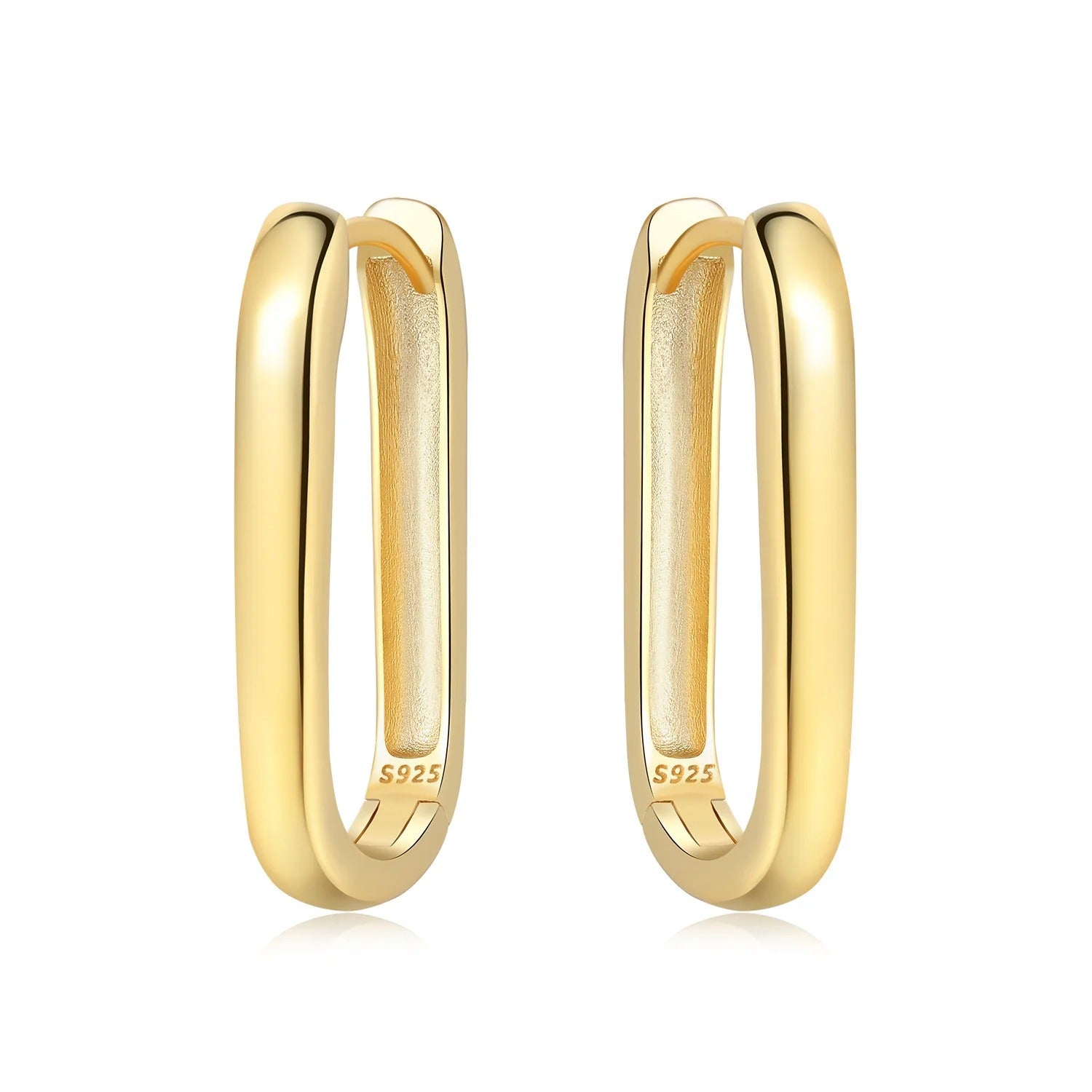 Minimalist U-Shaped Hoop Earrings for Women