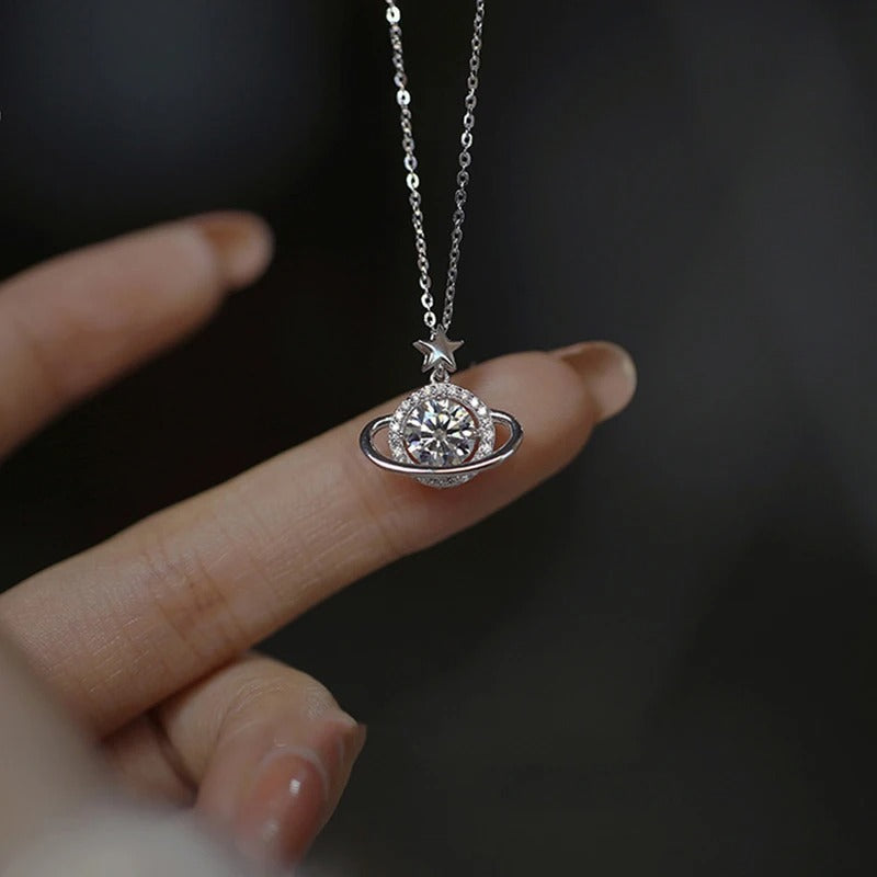 Planet Pendant Choker Necklace for Women