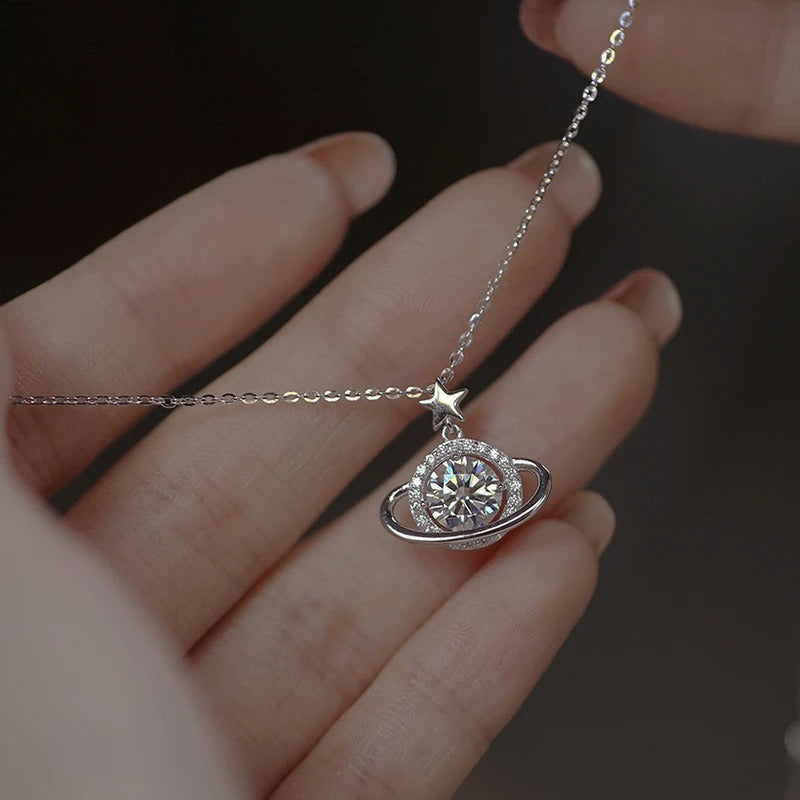 Planet Pendant Choker Necklace for Women