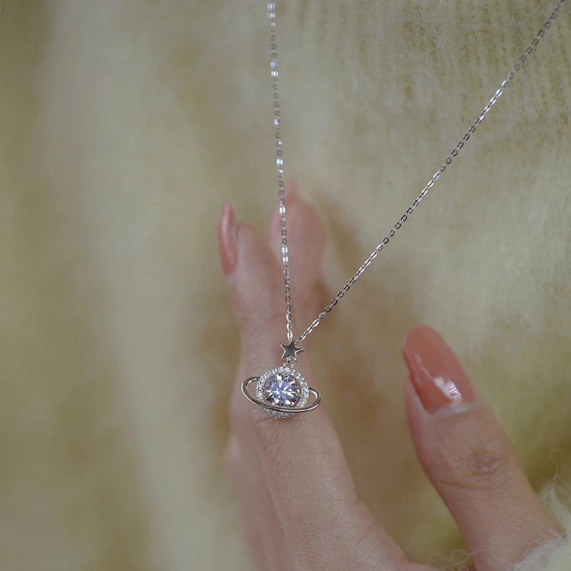 Planet Pendant Choker Necklace for Women