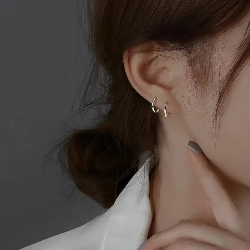 Elegant Round Hoop Earrings for Women