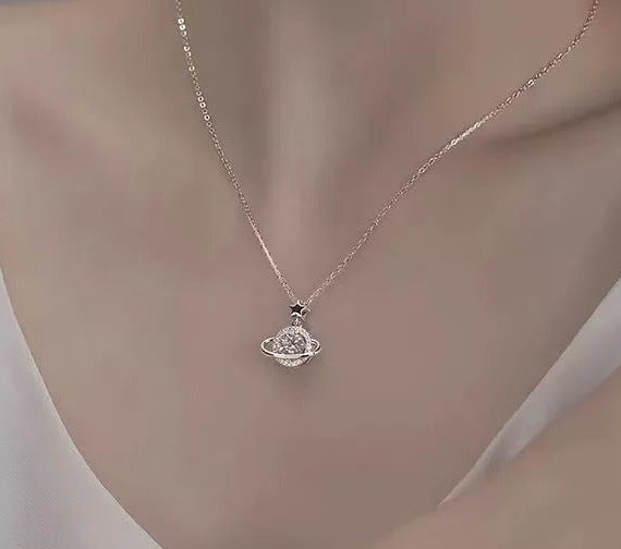 Planet Pendant Choker Necklace for Women