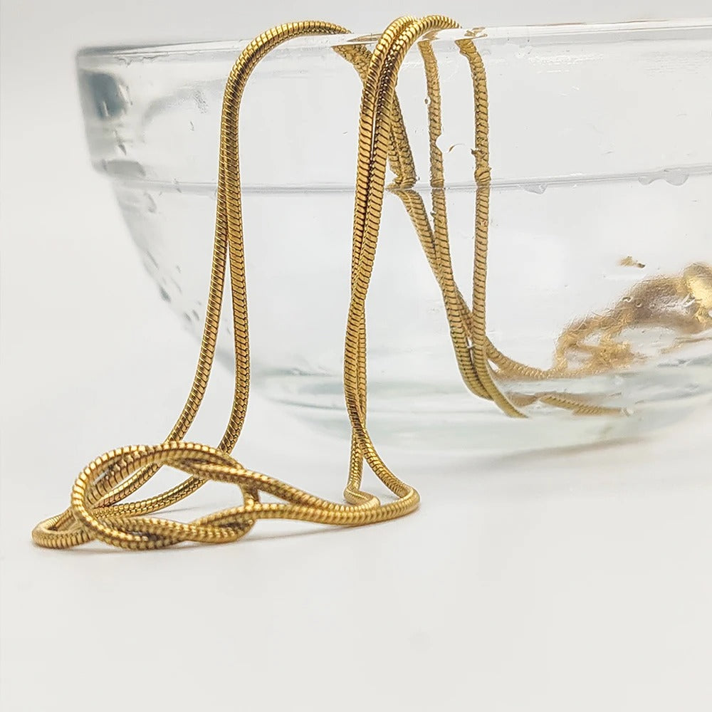Minimalist Knot Chain Necklace for Women
