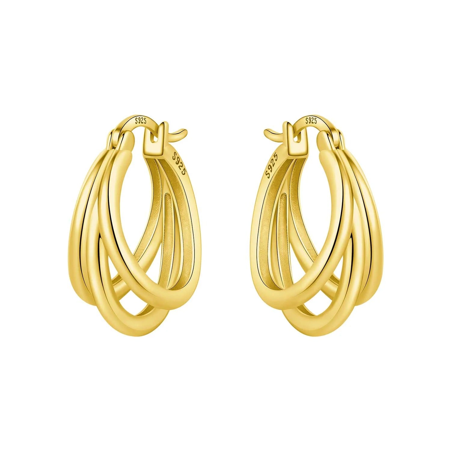 Elegant Multi-Layer Hoop Earrings for Women
